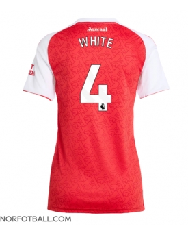 Billige Fotballdrakt Arsenal Ben White #4 Replika Hjemmedrakt Dame 2025-26 Kortermet
